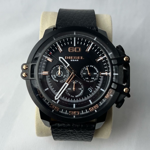 Diesel Deadeye Leather Chronograph Mens Watch DZ4409 - Picture 6 of 12